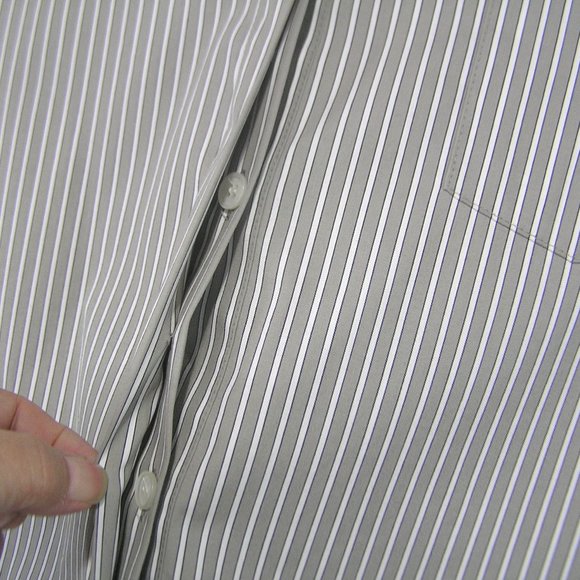 LAFAYETTE 148 GRAY STRIPED TUNIC MEDIUM - Picture 8 of 9